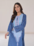 1Pc Embroidered Pret Kurti Lawn Blue & Ferozi - OWEKT-2401016