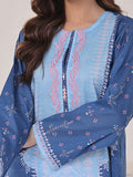 1Pc Embroidered Pret Kurti Lawn Blue & Ferozi - OWEKT-2401016