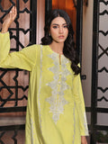 1Pc Embroidered Pret Kurti Dobby Yellow - OWEKT-2401054