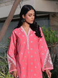 1Pc Embroidered Pret Kurti Dobby Peach - OWEKT-2401055